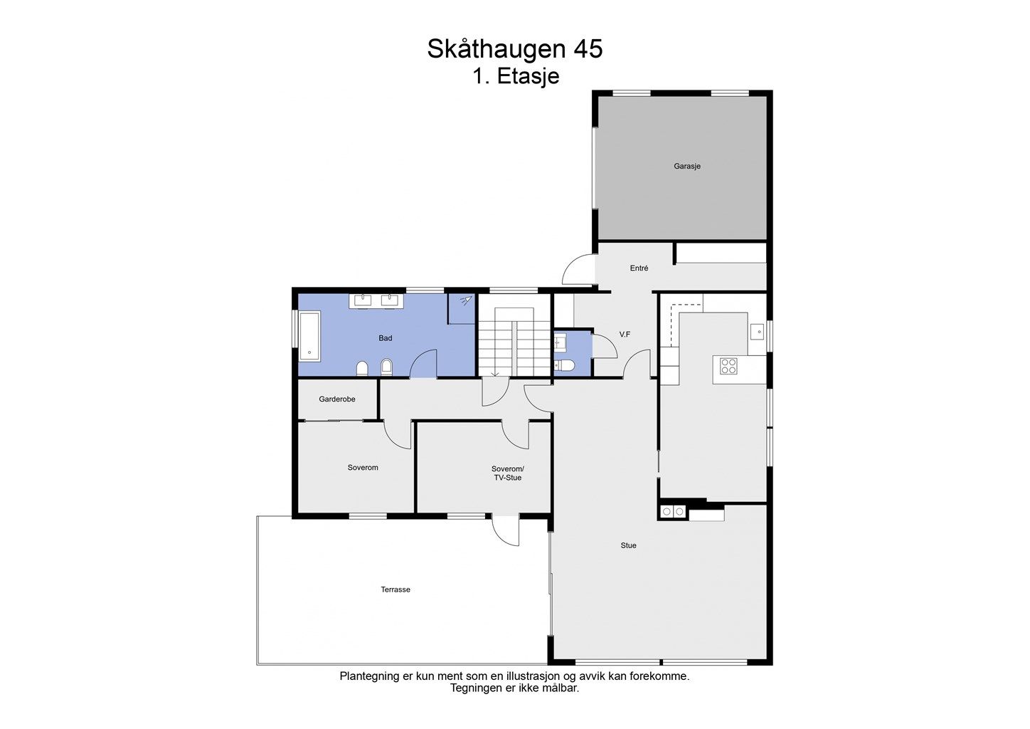 2 D plantegning 1. etasje