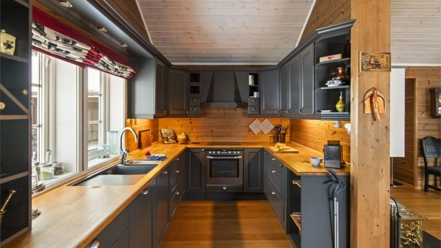 Kjøkkenet er smakfullt og en kokks drøm