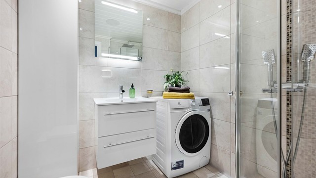 - Opplegg til vaskemaskin på badet -