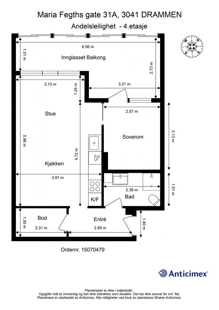 Plantegning 4.etasje