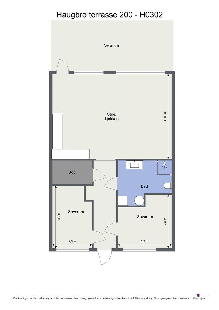 Plantegning 3. etasje 