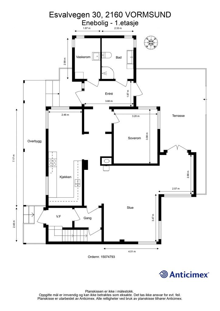 Plantegning - 1.etasje.