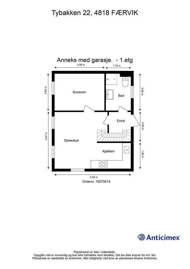 Plantegning-Anneks med garasje 1.etg