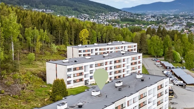 Parkeringsområde på borettslagets eiendom med førstemann-til-mølla prinsippet.