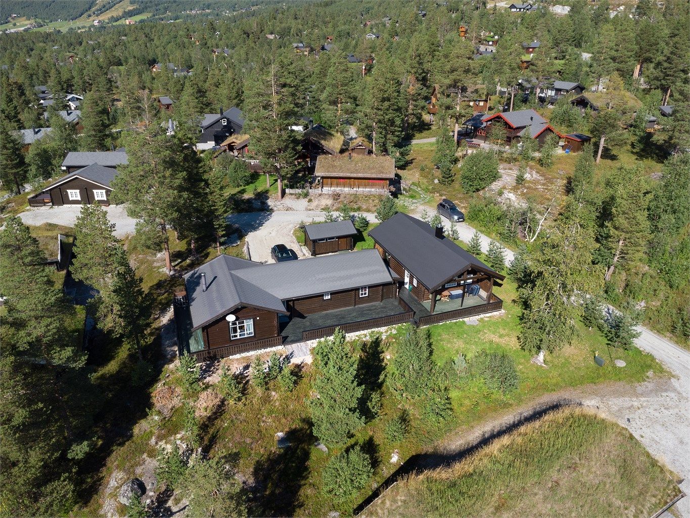 Dronebilde over eiendommen
Foto: Jarle Osen