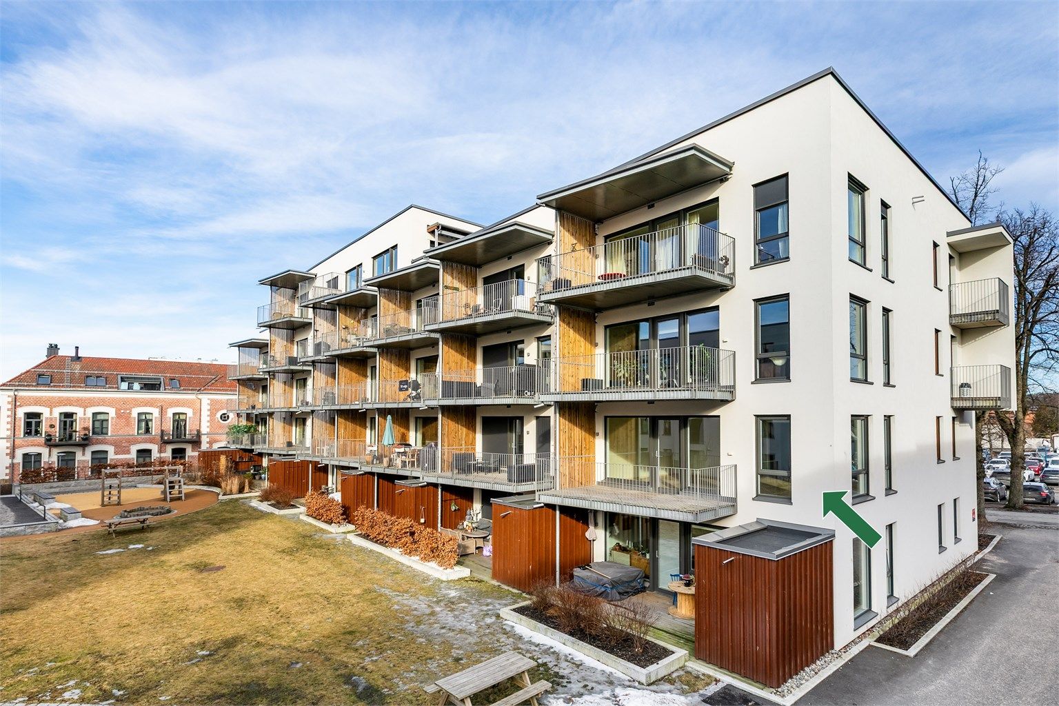 Velkommen til Skarmyrakvartalet! Leiligheten presenteres av Krogsveen. Fotograf; Børge Oppegård.