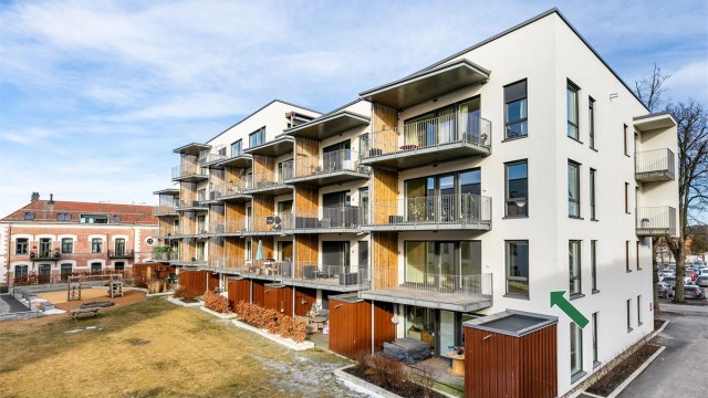 Velkommen til Skarmyrakvartalet! Leiligheten presenteres av Krogsveen. Fotograf; Børge Oppegård.