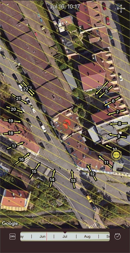 Det er sol på balkongen fra ca. kl. 13:00 på sommerstid.