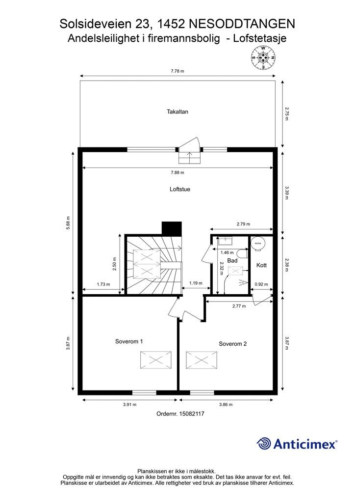 Plantegning- Lofstetasje