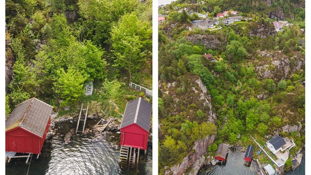 Med eiendommen følger rett til båtoppdrag, og en eldre motorbåt medfølger handelen.