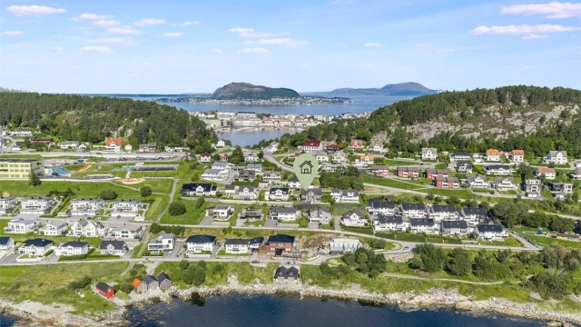 Dronebilde av boligområdet på Hessa syd