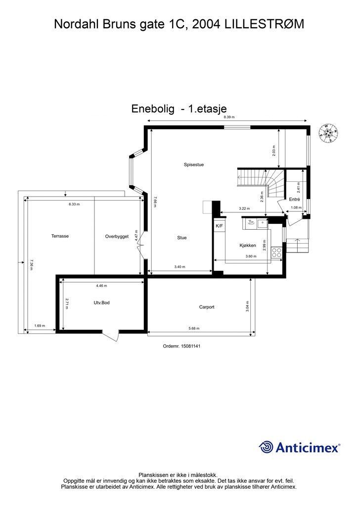 Plantegning 1.etg.