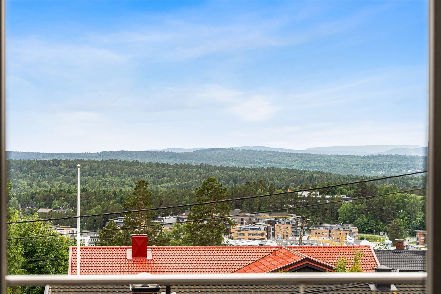 Her får du flott utsyn og sol store deler av dagen.