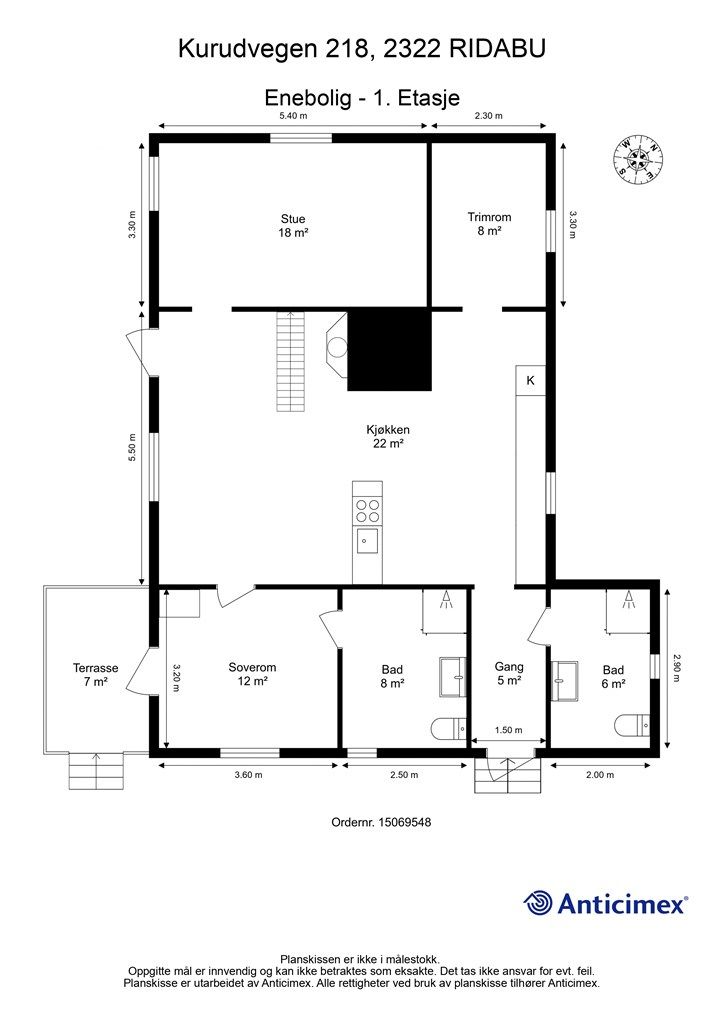 Plantegning - 1. Etasje.