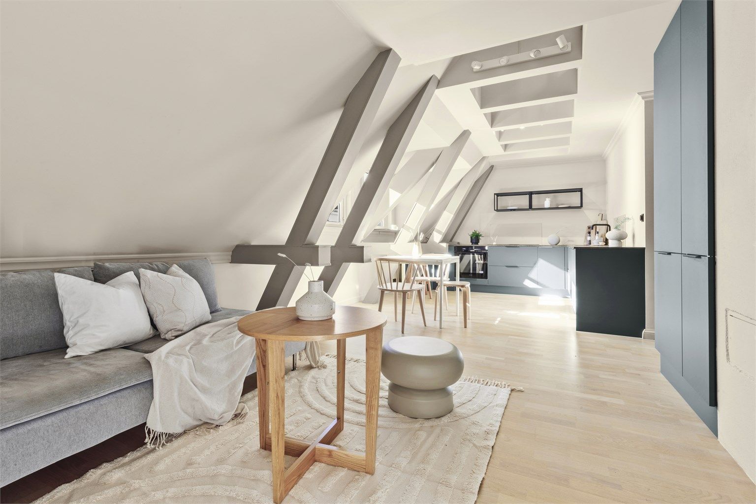 Leiligheten ble i 2022 betydelig oppusset og ombygget