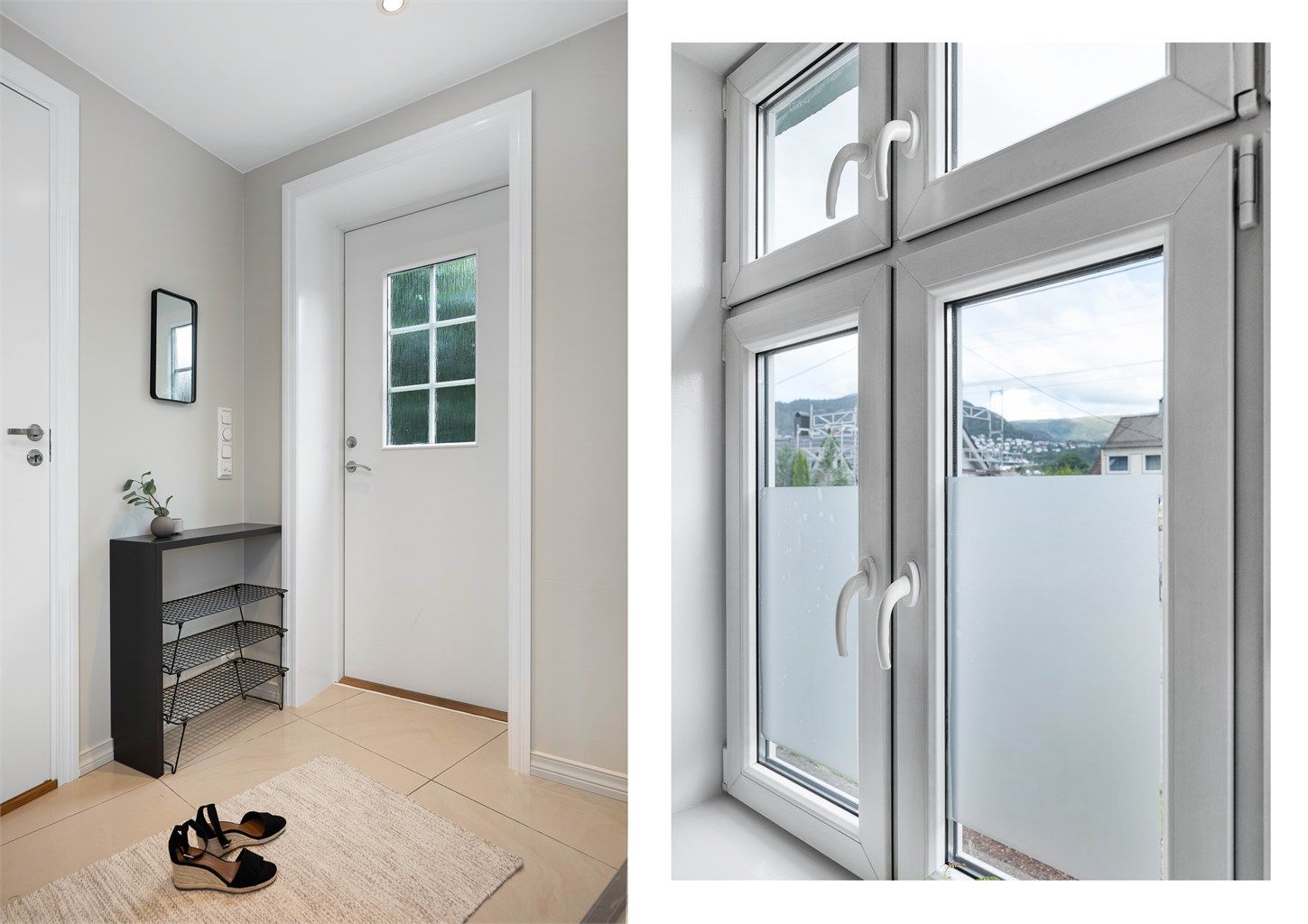 Utsøkt bruk av downlights gir et eksklusivt uttrykk, samtidig som belysningen skaper en varm og innbydende atmosfære i rommene.