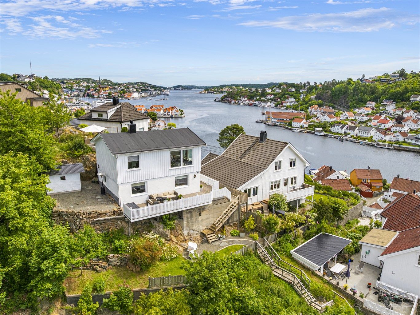Enebolig med vanvittig utsikt til Tromøysund, Hisøy og Strømmen.