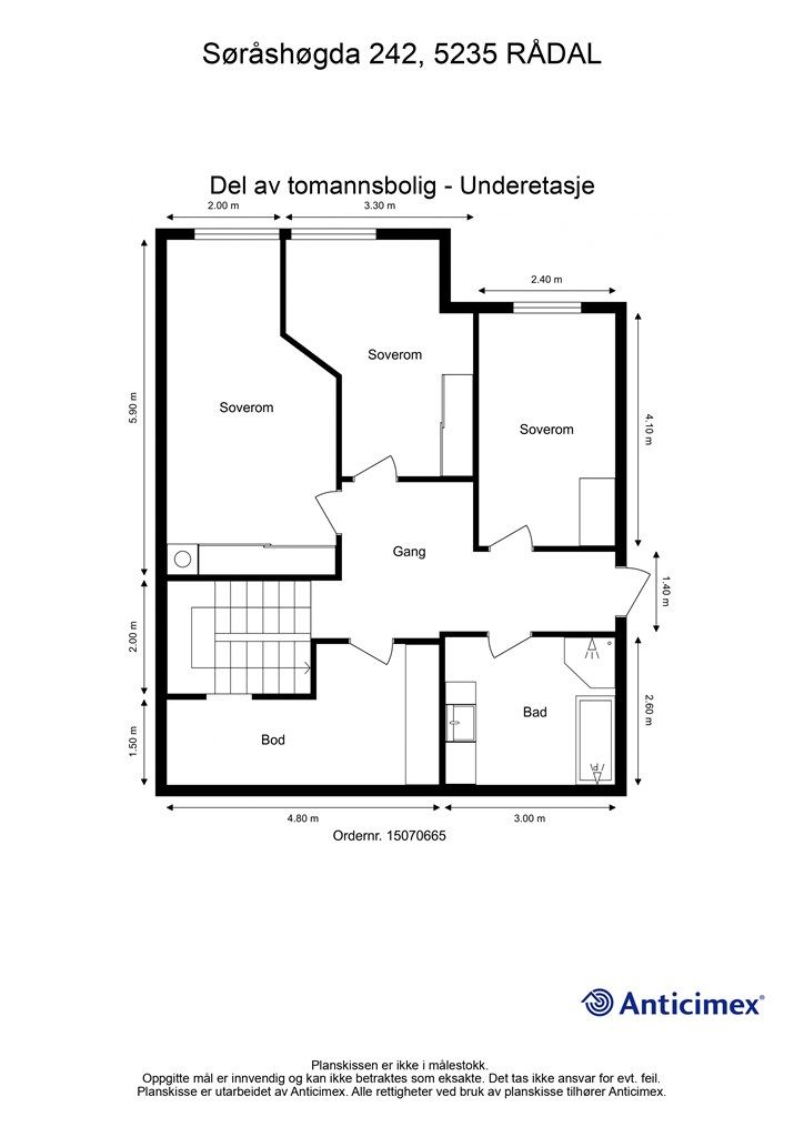 Plantegning Underetasje