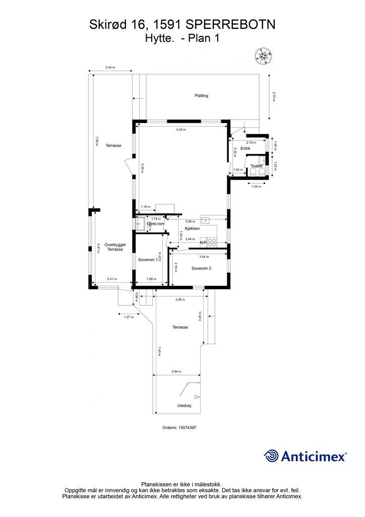 Planskissen er veiledende.