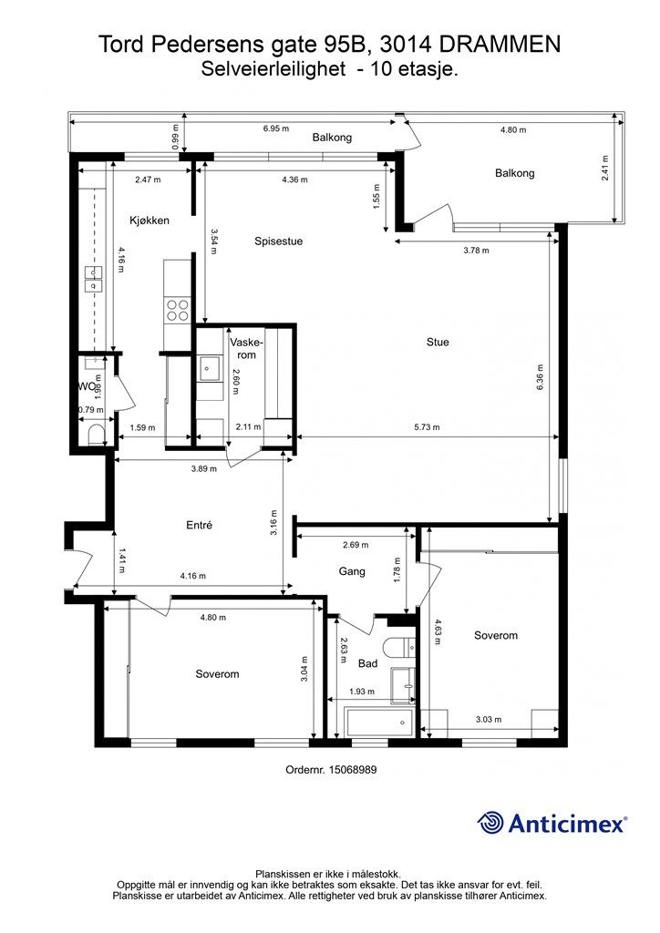 Plantegning - 10. etasje