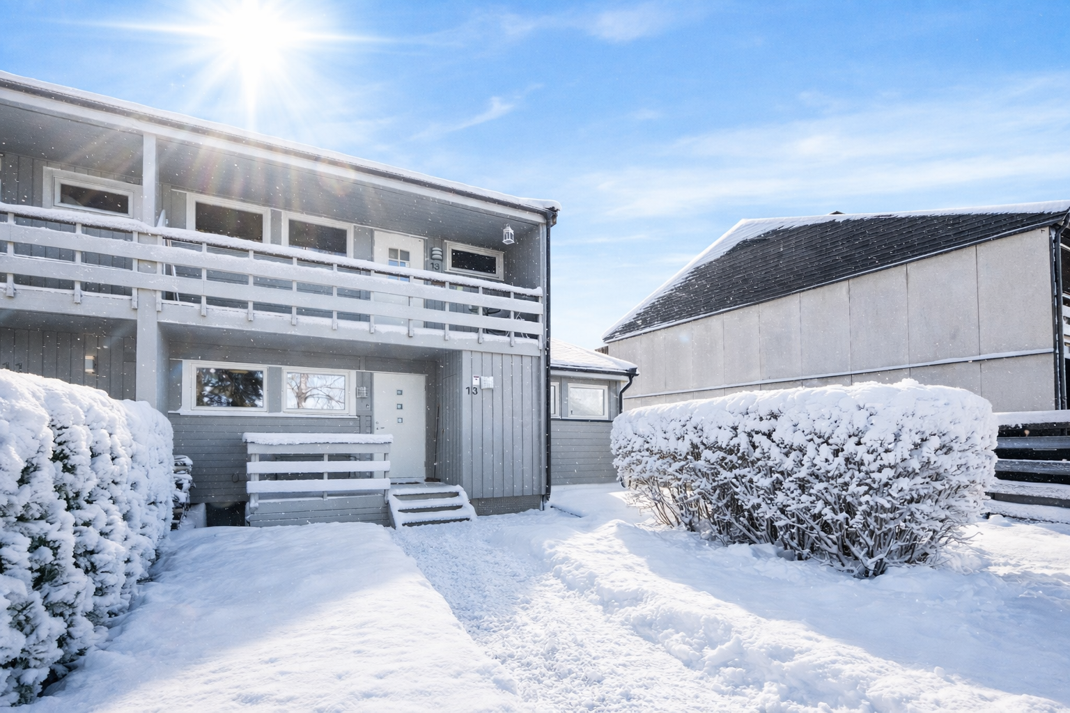 Velkommen til Veienmoen 13. Illustrasjonsfoto.