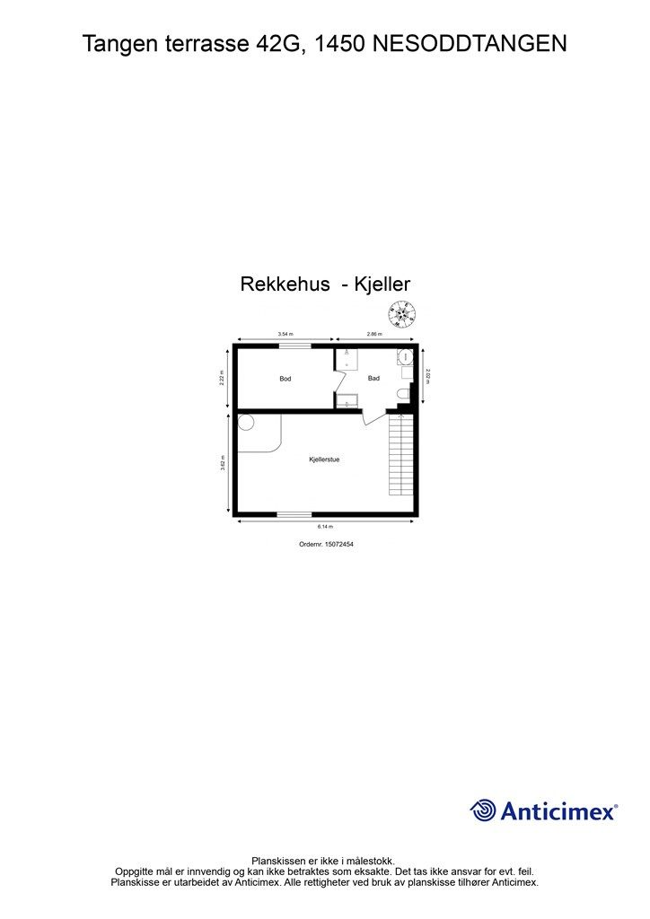 Plantegning kjelleretasje