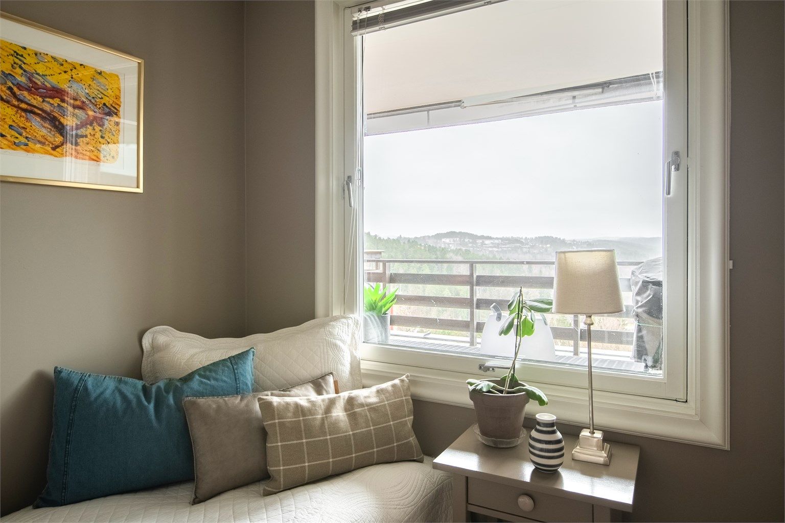 Også her er det en fin utsikt fra vinduet.