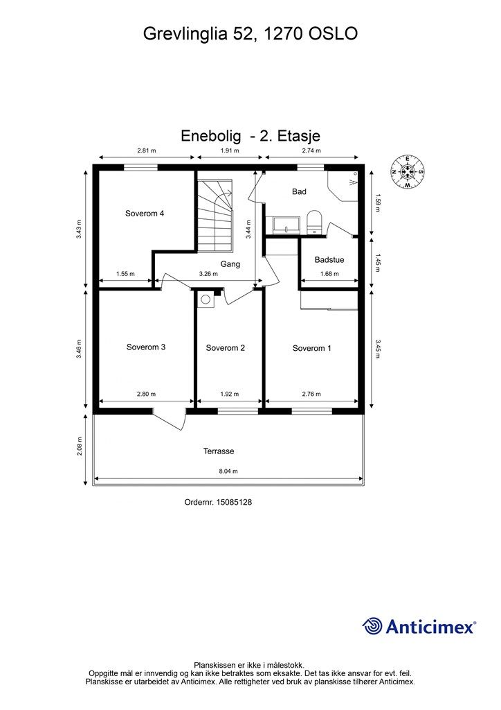 Plantegning 2. etasje