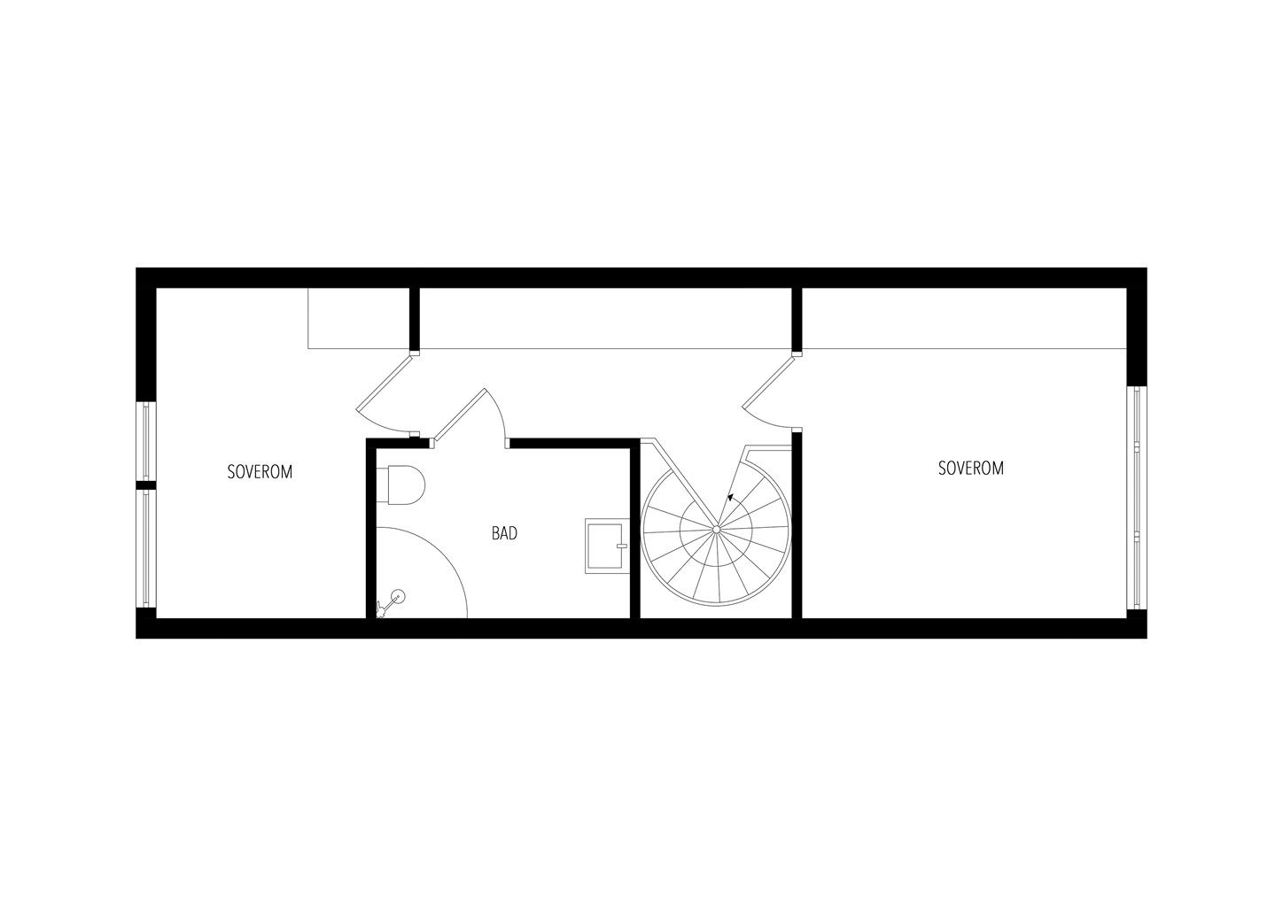 Plantegning andre etasje