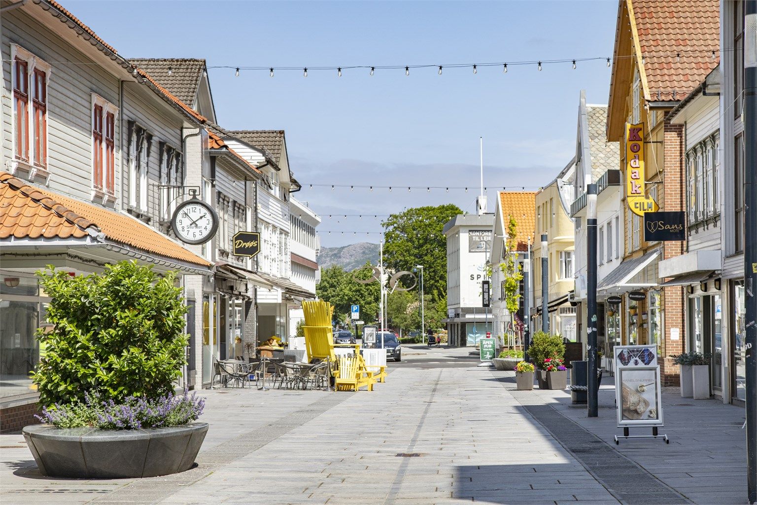 Det er ca. 12 minutter gange fra leiligheten til sentrum av Sandnes