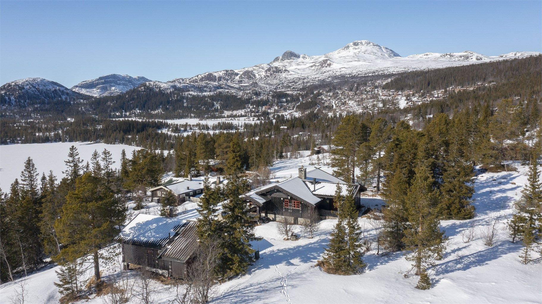 Her får du 2 hytter som passer ypperlig for storfamilien eller utleie