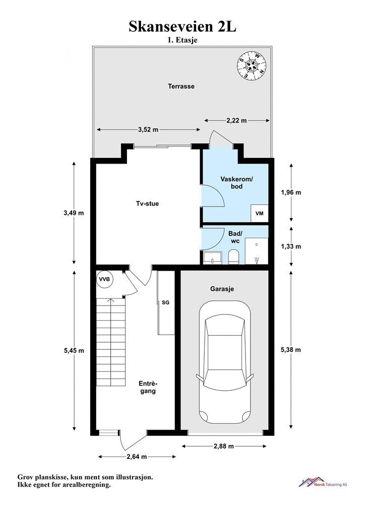 Plantegning - 1. Etasje.