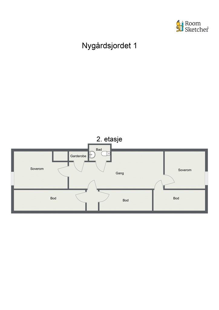 Plantegning- 2. etasje.