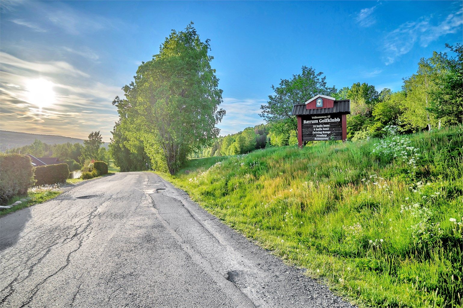 Sykkelavstand til Bærum golfklubb
