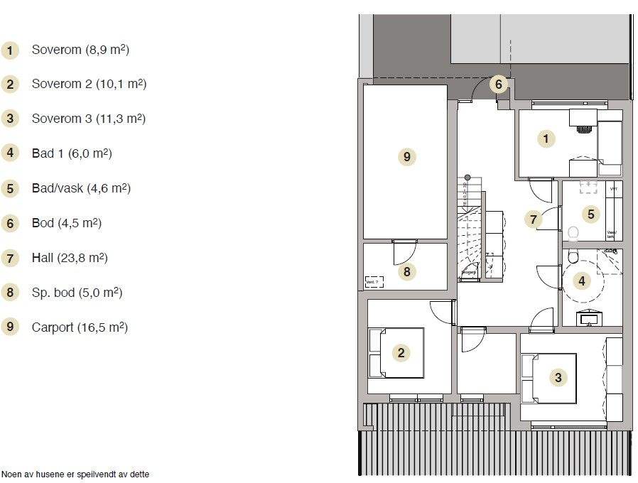 Plantegning 1. etasje