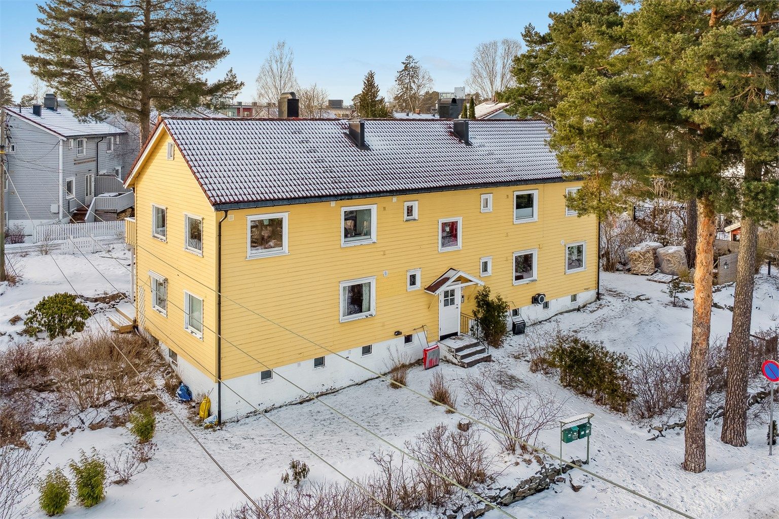 Tangen terrasse 63 er attraktivt og meget sentralt beliggende med gangavstand til "alt.  Foto: Per O. Skjellnan v/Efkt