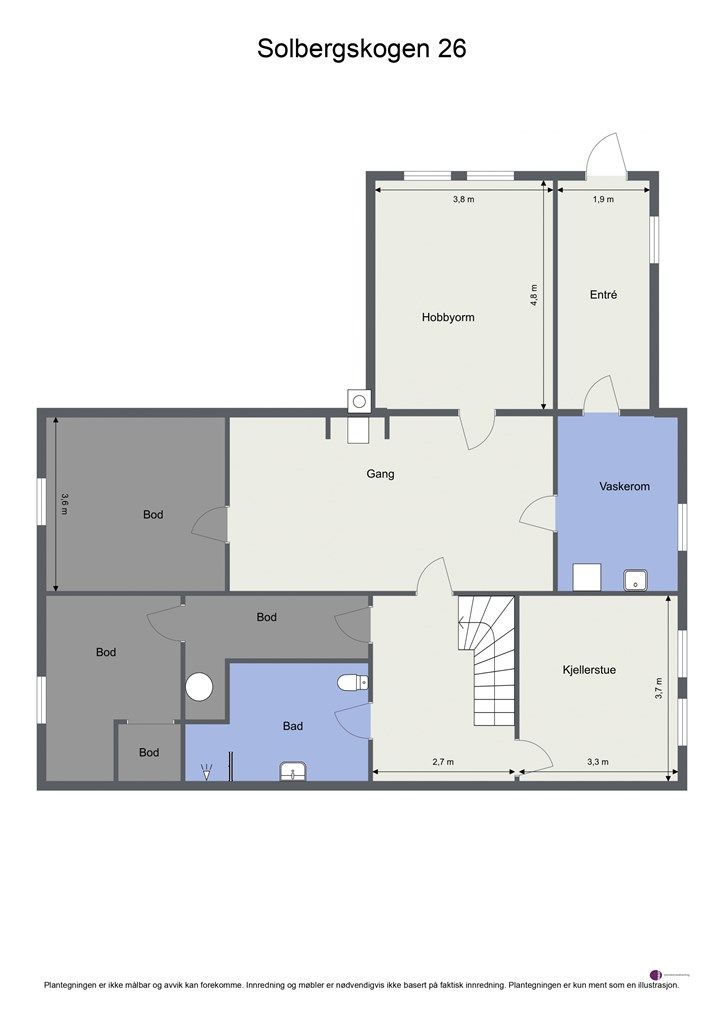 Plantegning - Kjeller