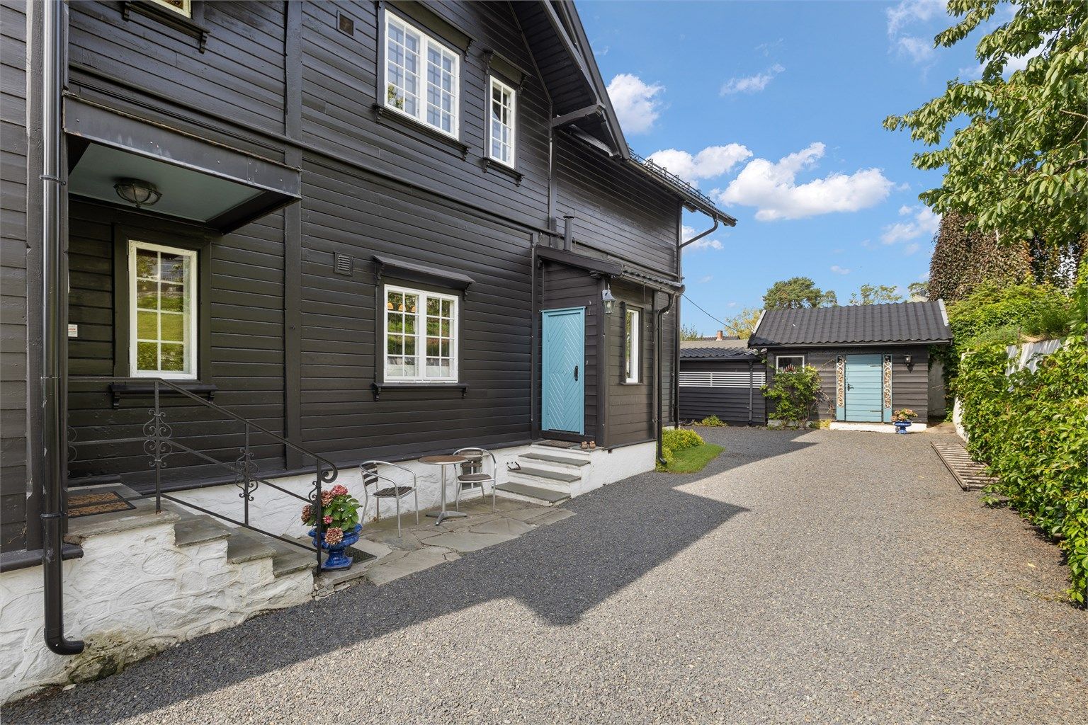 Gruset gårdsplass