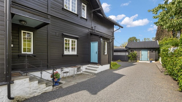 Gruset gårdsplass
