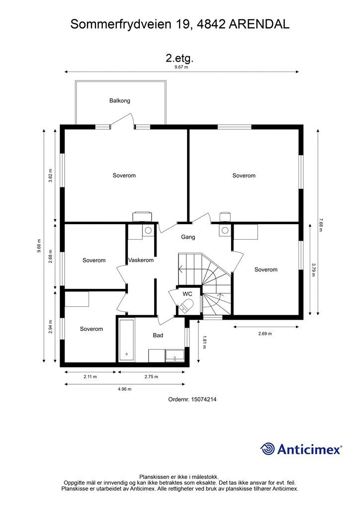 Plantegning 2. etasje
