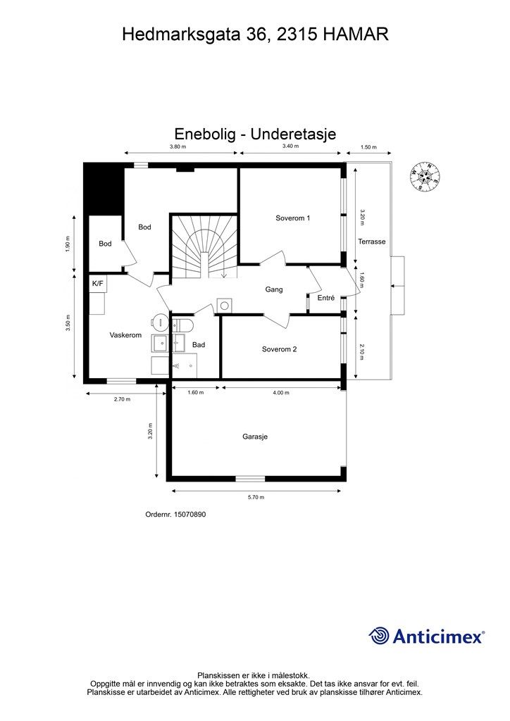 Plantegning - underetasje