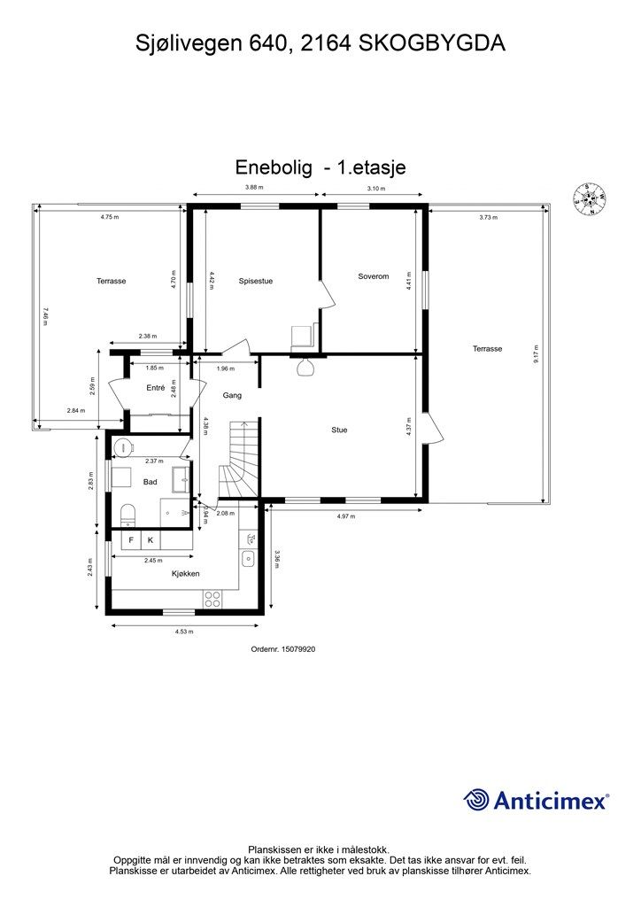 Plantegning - 1.etasje
