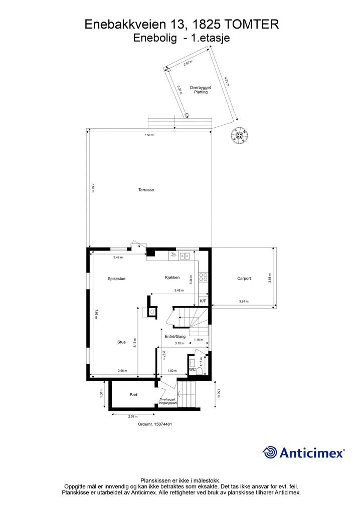 Plantegning 1. etasje