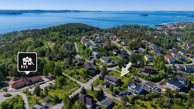 Her får du kort vei til blant annet barnehage og Oslofjorden!