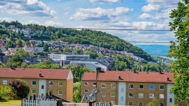 Utsikt fra vinduet.