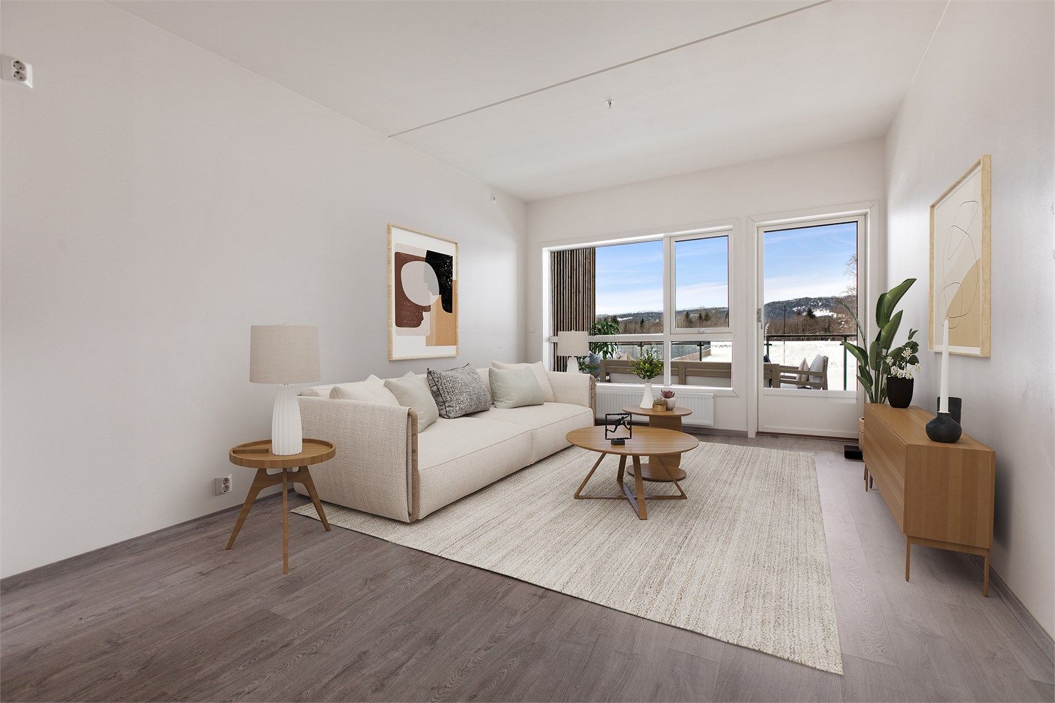 Velkommen til Teiealleen 12! Fotograf Hege K. Leren (Bildet er digitalt stylet)