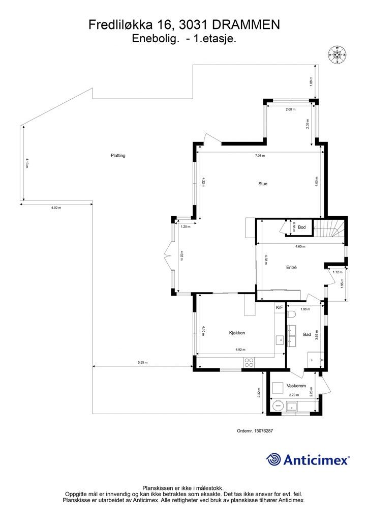 Plantegning - 1. etasje