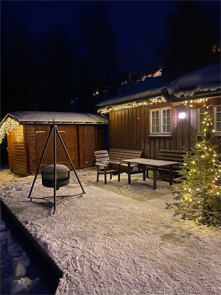 Hyggelig uteområde også vinterstid 