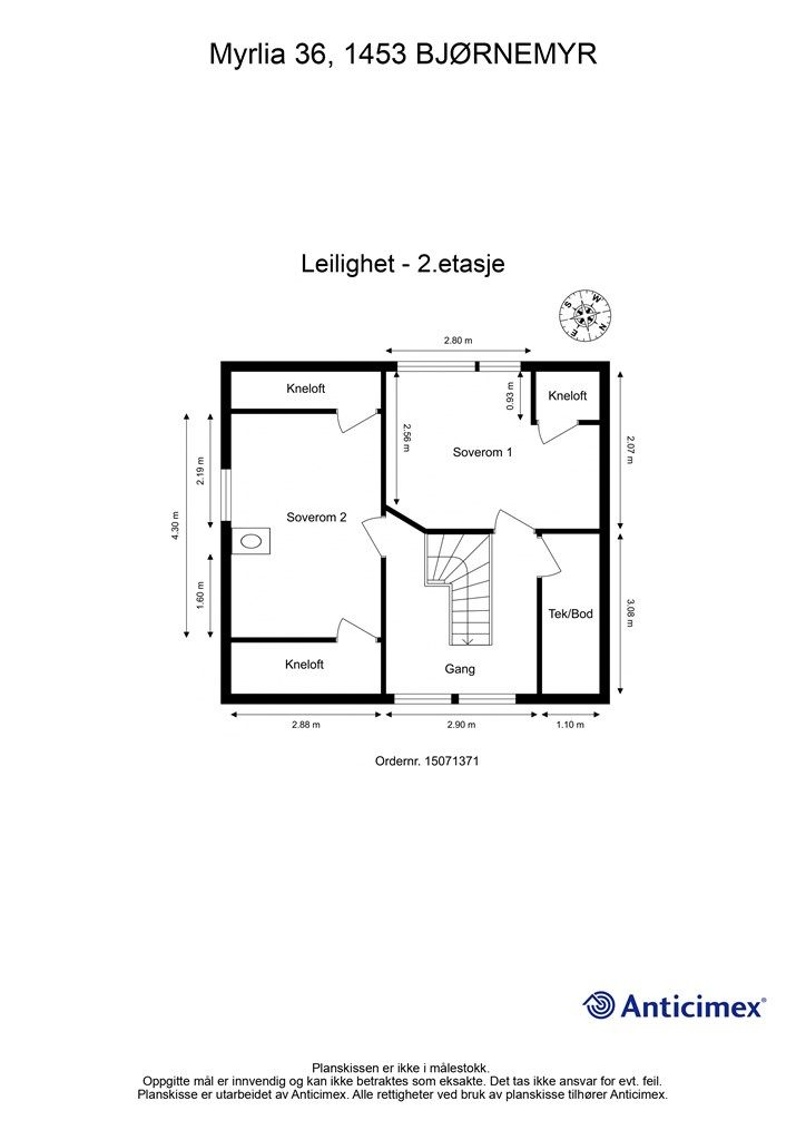Plantegning- 2.etasje