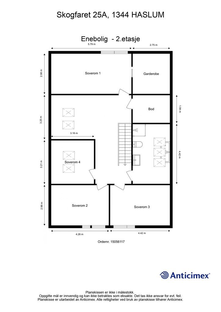 Plantegning 2. etasje